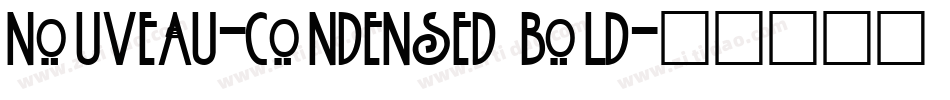 Nouveau-Condensed Bold字体转换